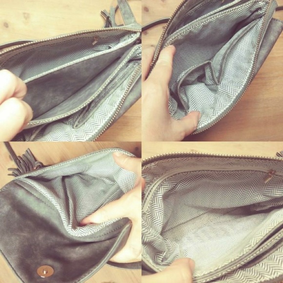 Gray Crossbody Purse NWOT - Picture 3 of 5